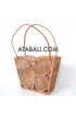 shopping handbags ata rattan butterfly design full handmade